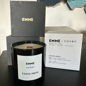 New EMME x Covry Costa Mesa natural soy candle 10 ounce